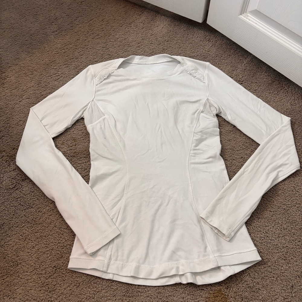White Lululemon Long sleeve
